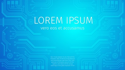 Abstract Futuristic Circuit Board, Hi-Tech Scheme.