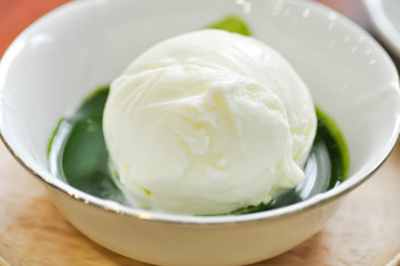 ice cream with Matcha green tea