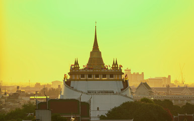 Wat Saket Ratcha Wora Maha Wihan Phu Khao Thong ฺBangkok Thailand