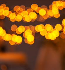 gold color blurred lights