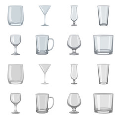 Vector illustration of form and celebration sign. Collection of form and volume vector icon for stock.