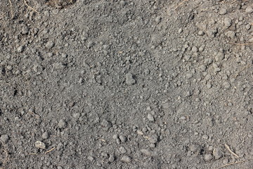 Background of dry gray soil