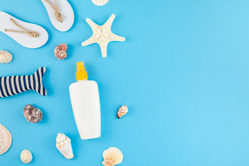 Sunscreen blank bottle mockup