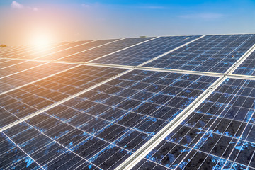 Solar panel generating electricity clean energy