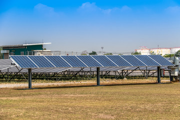 Solar panel generating electricity clean energy © Phatthaya