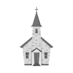 Isolated object of church and orthodox symbol. Set of church and pray stock symbol for web.