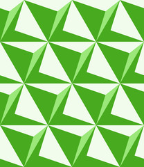seamless 3D volume triangle pattern