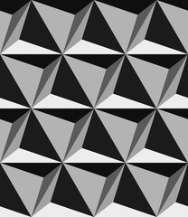 seamless 3D volume triangle pattern