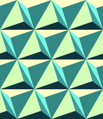 seamless 3D volume triangle pattern