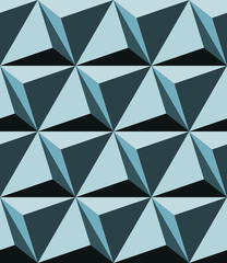 seamless 3D volume triangle pattern