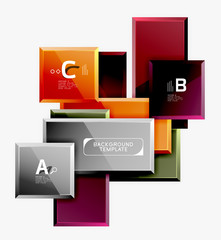 Minimal square banner abstract background