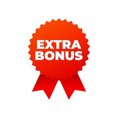 Red award medals symbol on white background