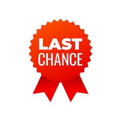 Red award medals symbol on white background