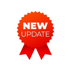 Red award medals symbol on white background