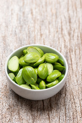 Parkia speciosa seeds or bitter bean.