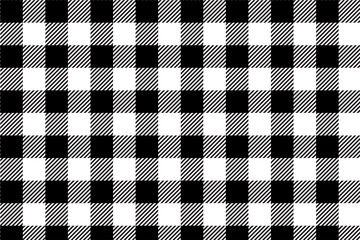 Black gingham pattern background.Texture from rhombus.Vector illustration.EPS-10.