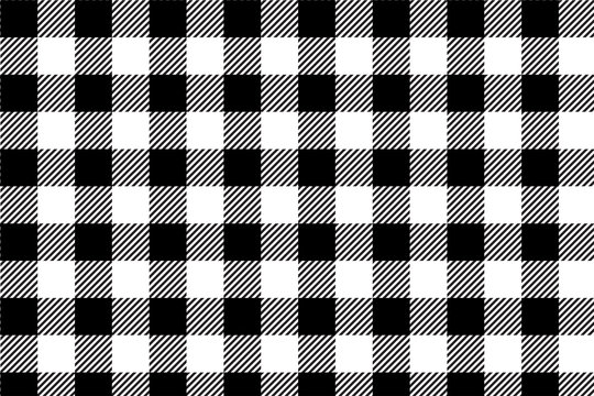 Black gingham pattern background.Texture from rhombus.Vector illustration.EPS-10.