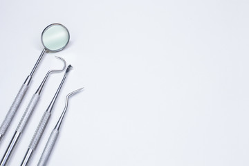 dental equipment  on white background closeup image. - Powered by Adobe