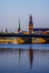 Fototapeta premium view of old riga