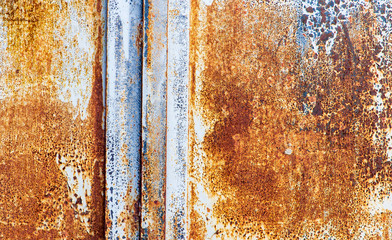 Rust on metal as abstract background