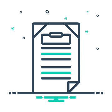 recommend clip art: Mix line icon for  headline 