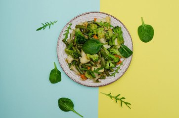 Vegetable stew. Top view