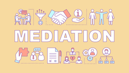 Mediation word concepts banner