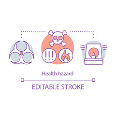 Health hazard concept icon