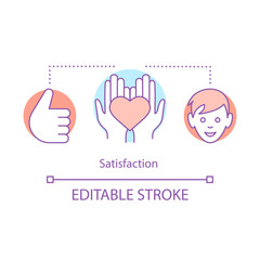 Satisfaction concept icon