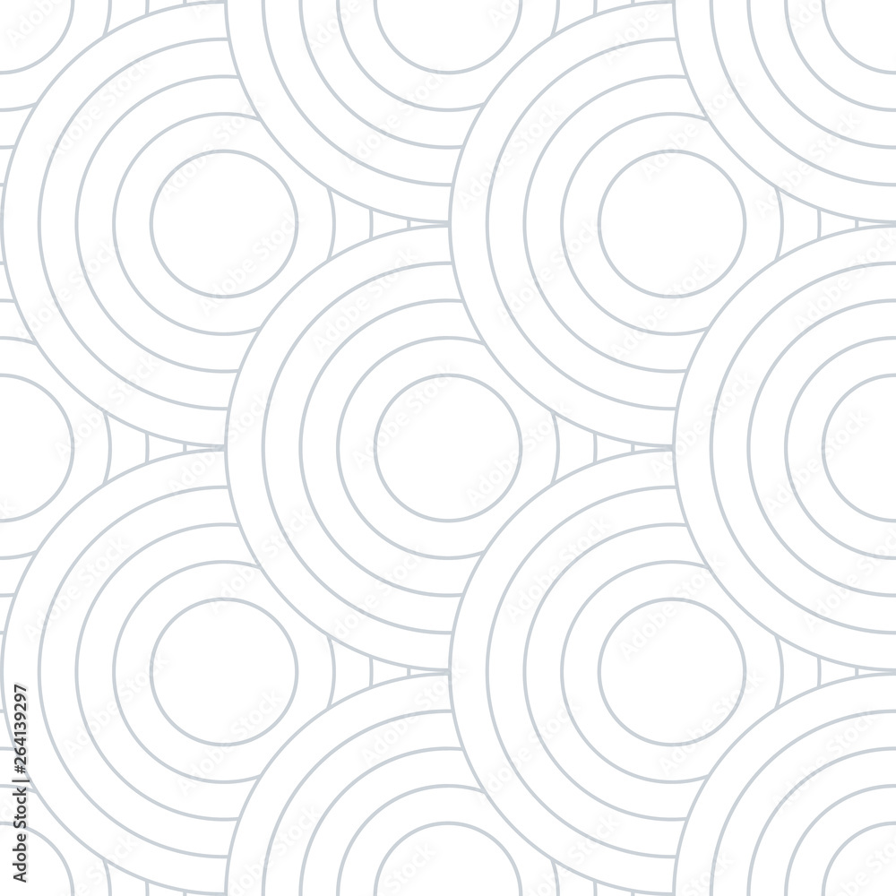 Poster abstract retro pattern of geometric shapes. neutral mosaic backdrop. geometric wave of circles backg