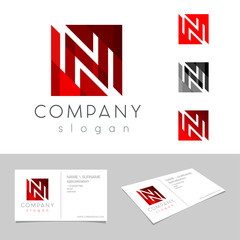 N Letter Logo concept. emblem design template. Graphic Alphabet Symbol for Corporate Business Identity. Creative Vector illustration