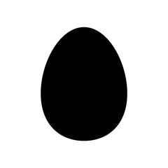Egg Icon vector. Simple flat symbol. Perfect Black pictogram illustration