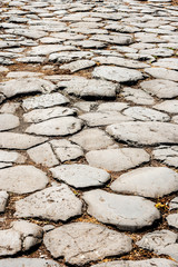 Ostia Antica Rome Italy - Decumanus Maximus, Ancient Roman road