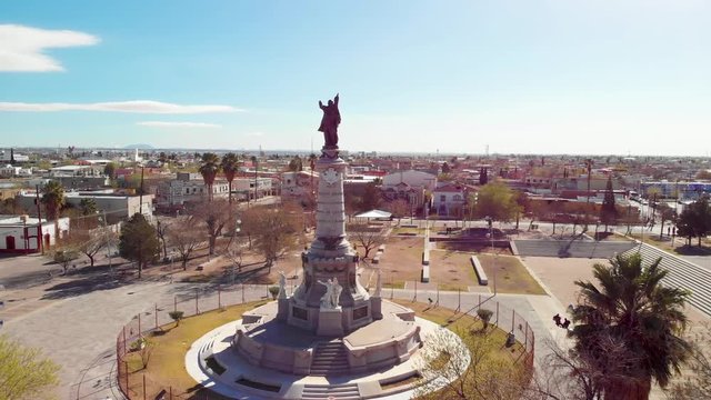 Ciudad Juarez Monumento a Juarez Aerial Shot 01