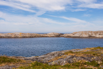 Fototapeta na wymiar Coastline view from Atlantic Road in Norway