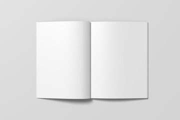 Fototapeta premium Blank open book or magazine