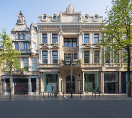 street scene in Antwerpen, Belgium.