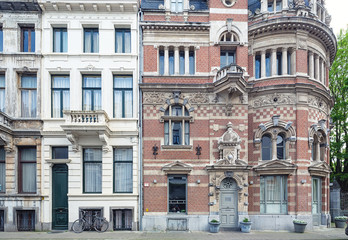 Naklejka premium scena uliczna w Antwerpii, Belgia.