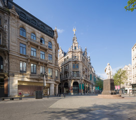 Obraz premium street scene in Antwerpen, Belgium.