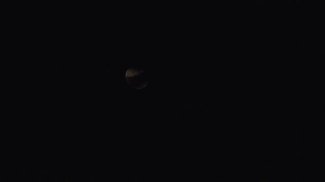 Right with moon and clouds
