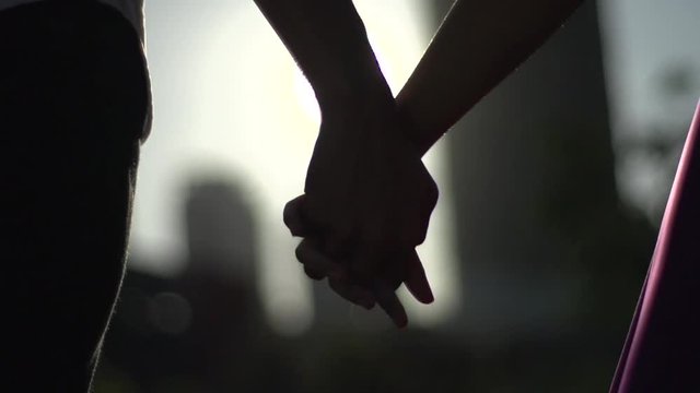 Artistic Shot Of A Couple Holding Hands