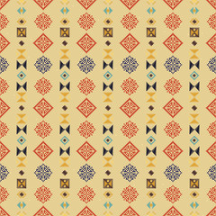 Traditional Norway Style Seamless Knitting Pattern. Abstract ethnic Background.