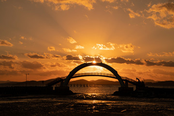 무안 복길항 일몰