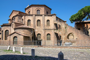 Obraz premium San Vitale Basilica amazing beautiful historic building, place of interest.