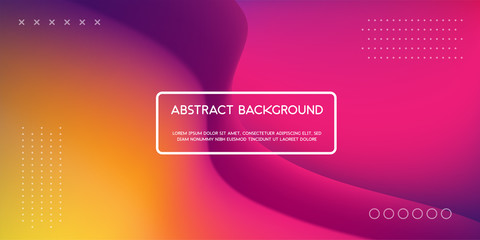 Obraz premium Trendy Abstract Design. Vector illustration of abstract gradient liquid shape. fluid neon color for web landing page, poster, banner template