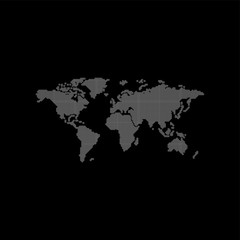 Fototapeta na wymiar world region map globe vector