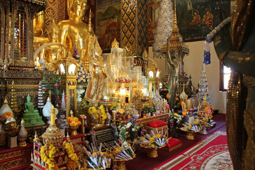 buddhist temple (Wat Phra That Haripunchai) in Lamphun (Thailand)