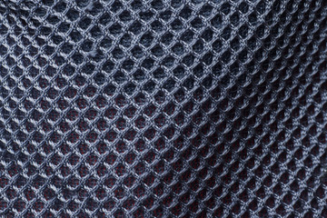 Black background texture mesh parts of sportswear.