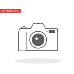 camera icon flat style vector