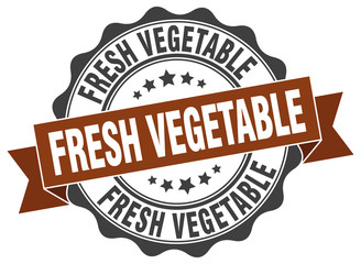 fresh vegetable stamp. sign. seal